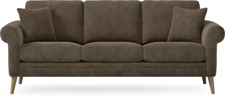 Eden - 3-sits soffa - Brun