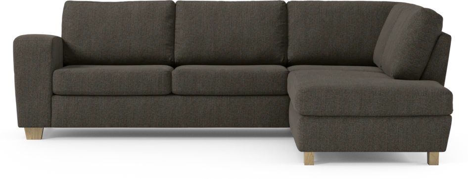 Friday - 2,5-sits soffa med divan höger - Brun