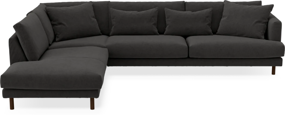 Harper - 3-sits soffa med divan vänster - Grå
