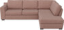 Friday - 2,5-sits soffa med divan höger - Rosa