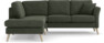 Eden - 2-sits soffa med divan - Grön