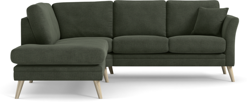 Eden - 2-sits soffa med divan - Grön