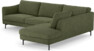 Madison Lux - 3-sits soffa med divan höger - Grön