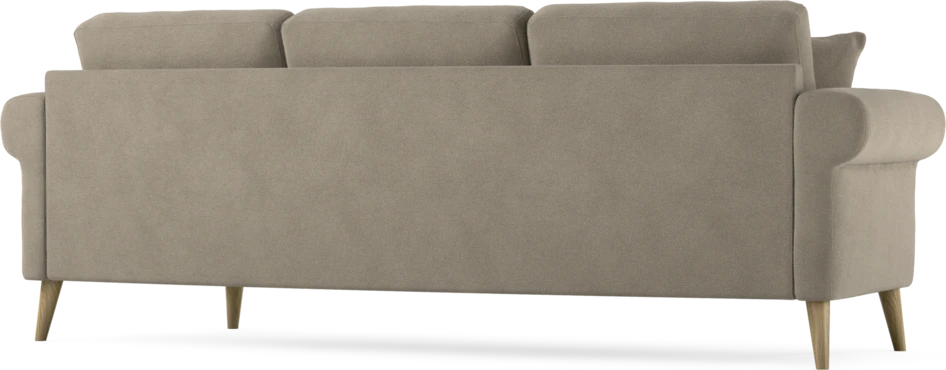 Eden - 3-sits soffa svängd - Beige