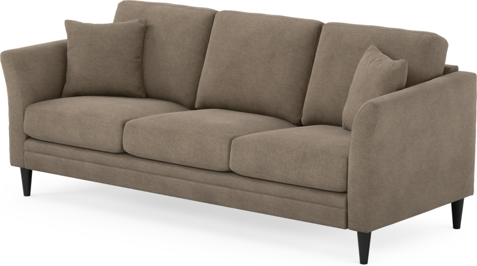 Eden - 3-sits soffa - Brun
