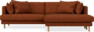 Harper - 4-sits med schäslong XL höger - Orange