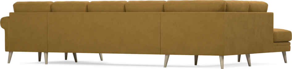 Eden - 3-sits soffa med divan vänster och schäslong höger - Gul