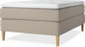 Delux Dream - Kontinentalsäng, enkelsäng 140 cm med bäddmadrass - Beige