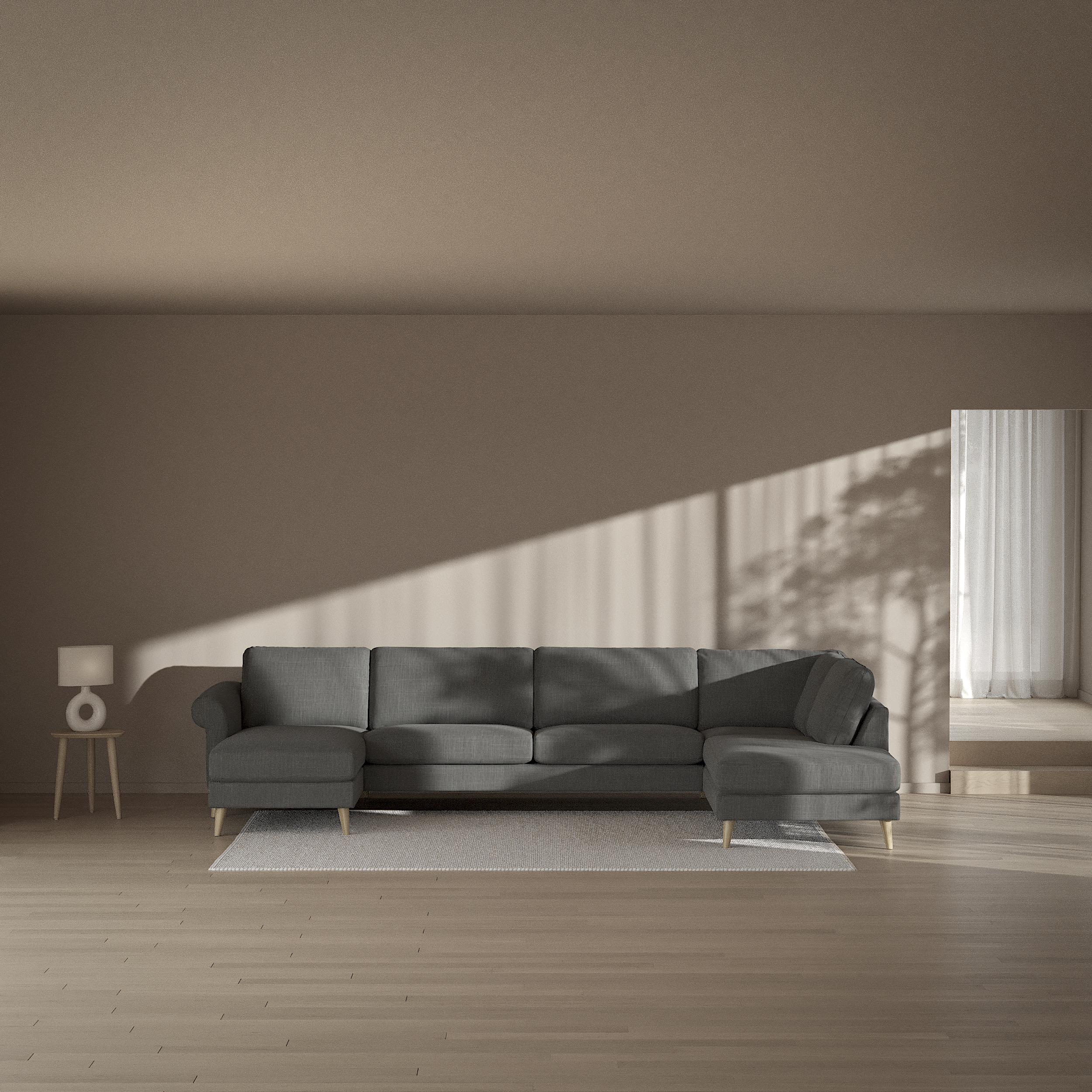 Bridge - 3-sits soffa med schäslong vänster och divan höger - inspiration