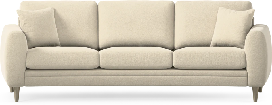 Eden - 3-sits soffa svängd - Beige