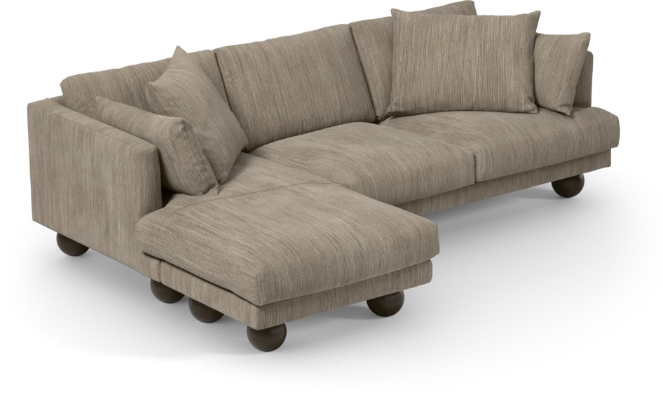 Harper - 4-sits med schäslong vänster - Beige