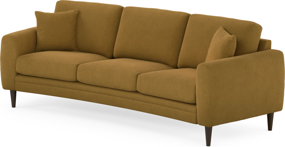 Eden - 3-sits soffa svängd - Gul