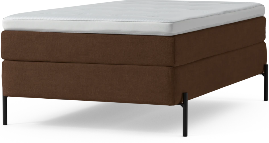 Delux Sense - Kontinentalsäng, enkelsäng 120 cm med bäddmadrass och sängben