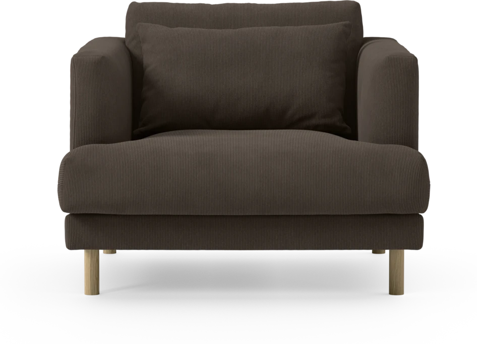 Harper - Fåtölj, 75 cm - Brun