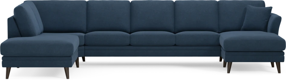 Eden - 3-sits soffa med divan vänster och schäslong höger - Blå
