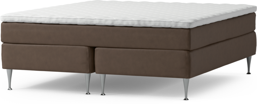 Delux Sense - Kontinentalsäng, dubbelsäng med bäddmadrass och sängben