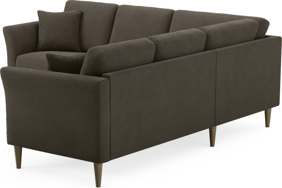 Eden - Hörnsoffa, 2+2-sits - Brun