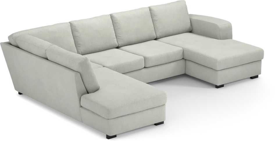 Friday - 3-sits soffa med divan vänster och schäslong höger - Vit