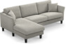 Eden - 2,5-sits soffa med schäslong - Grå