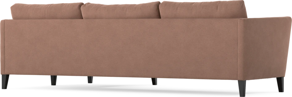 Winston - 3-sits soffa med schäslong, vändbar - Rosa