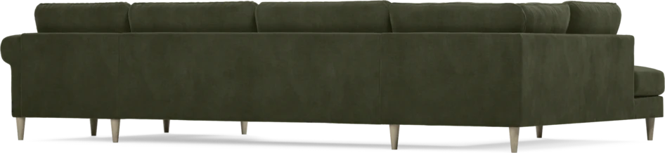 Bridge - 3-sits soffa med divan vänster och schäslong höger - Grön