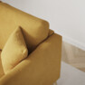 Eden - 2,5-sits soffa med schäslong - Gul