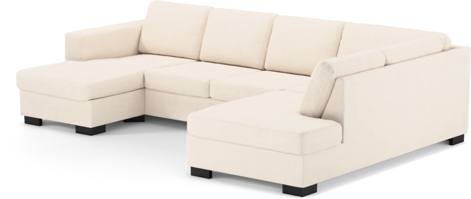 Nevada - 3-sits soffa med schäslong vänster och divan höger - Vit