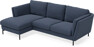 Madison Lux - 2-sits soffa med schäslong vänster - Blå