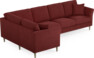 Eden - Hörnsoffa, 1+3-sits - Röd