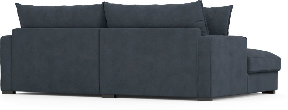Mila - 2-sits soffa med schäslong XL vänster - Blå