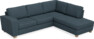 Friday - 2,5-sits soffa med divan höger - Blå