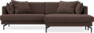 Harper - 4-sits med schäslong XL höger - Brun