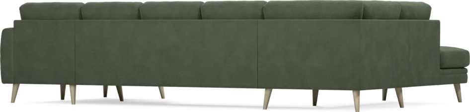 Eden - 3-sits soffa med divan vänster och schäslong höger - Grön
