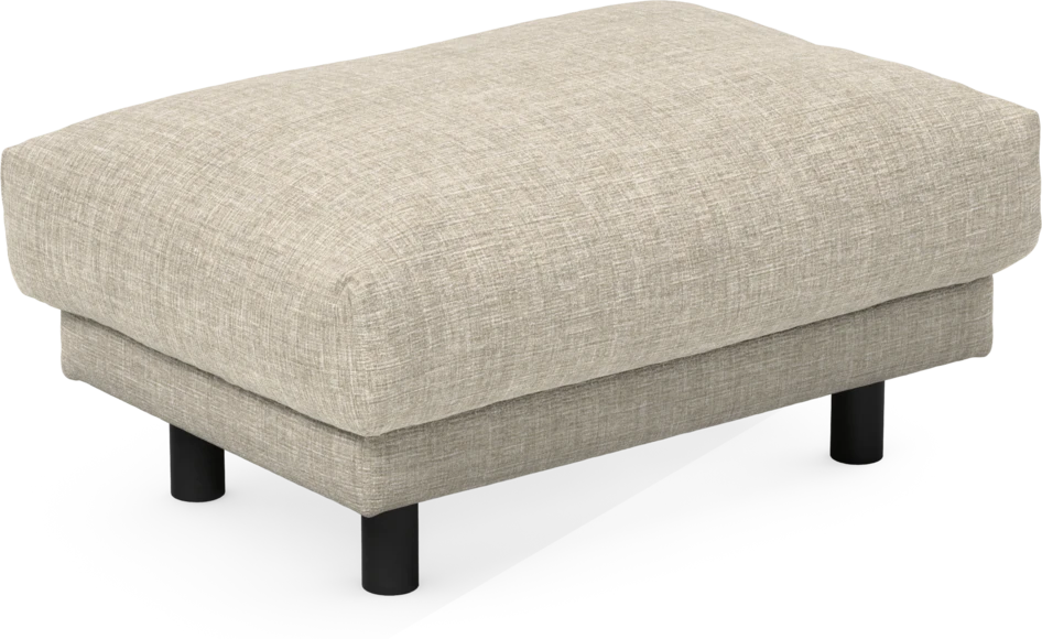 Cherrie - Fotpall 110, fast klädsel - Beige