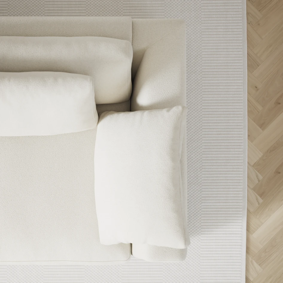 Amie - 4-sits soffa - Vit