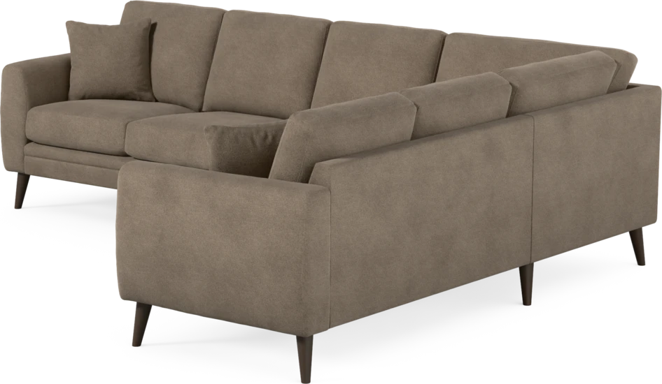 Eden - Hörnsoffa, 3+2-sits - Brun