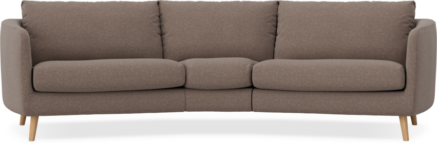 Madison - 3-sits soffa svängd, 90 cm - Brun