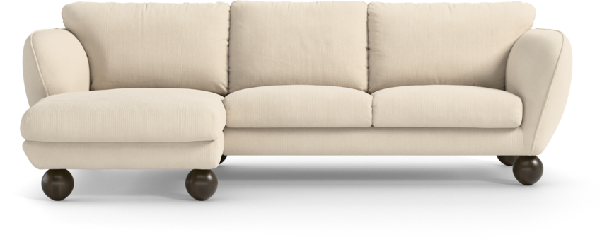Madison Lux - 2-sits soffa med schäslong vänster - Beige