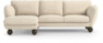 Madison Lux - 2-sits soffa med schäslong vänster - Beige