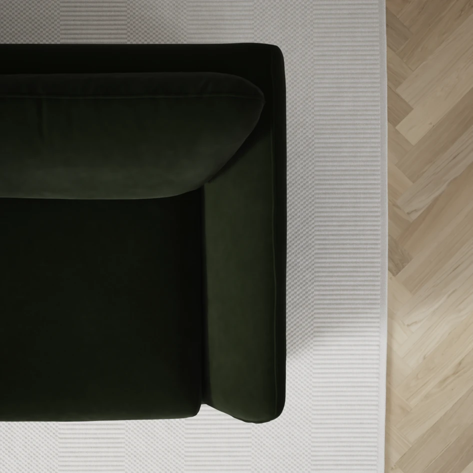Madison - 2-sits soffa med divan vänster och schäslong höger - Grön