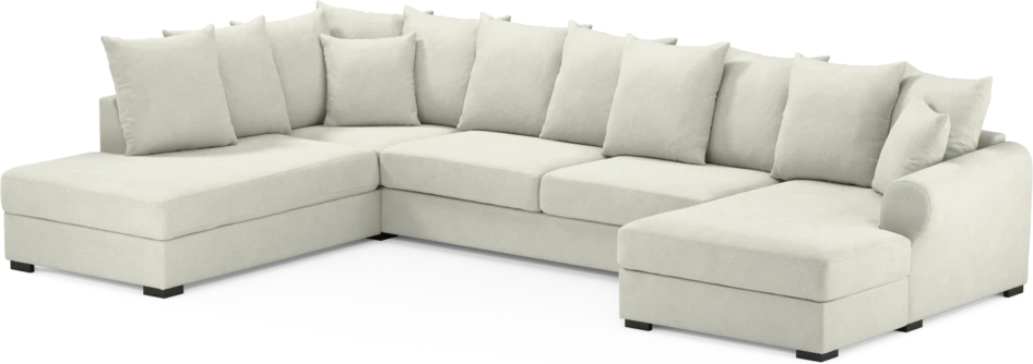 Town - 3-sits soffa med divan vänster och schäslong höger - Vit