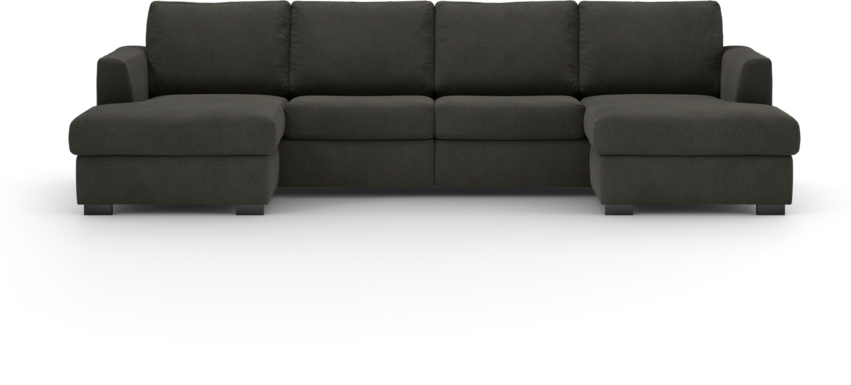 Friday - 2-sits soffa med två schäslonger - Grå