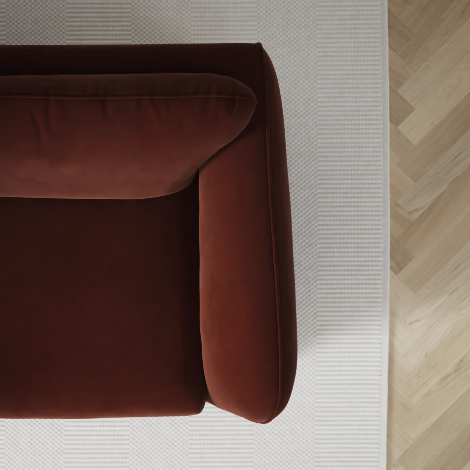 Madison Lux - Hörnsoffa 2+3-sits, hörn 2 - Orange