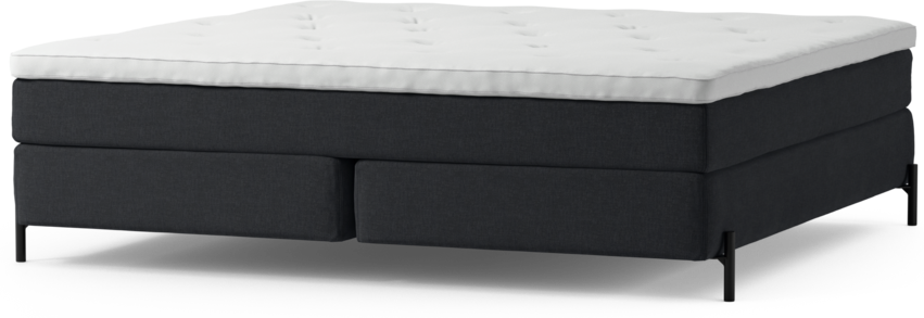 Delux Sense - Kontinentalsäng, dubbelsäng med bäddmadrass och sängben