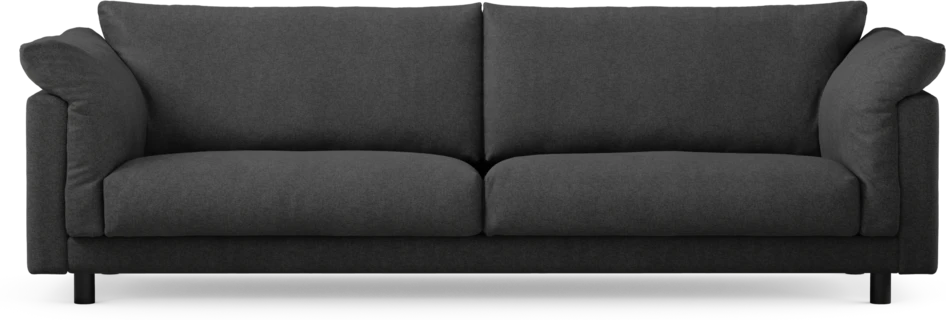 Cherrie - 4-sits soffa, fast klädsel - Svart