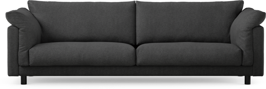 Cherrie - 4-sits soffa, fast klädsel - Svart