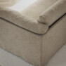 Cherrie - 3-sits soffa, hel dyna och kappa - Beige