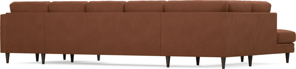 Eden - 3-sits soffa med divan vänster och schäslong höger - Orange