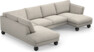 Madison Lux - 2-sits soffa med divan vänster och schäslong höger - Beige