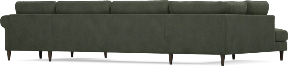 Bridge - 3-sits soffa med divan vänster och schäslong höger - Grön